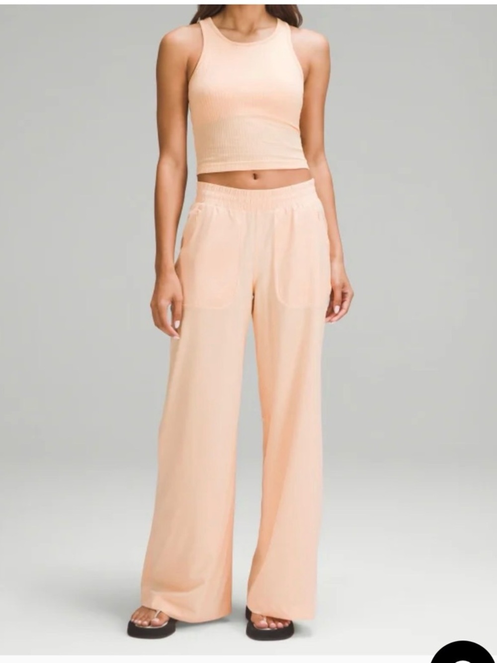 Lululemon Swift Mid-Rise Wide-Leg Pant Peach Bellini